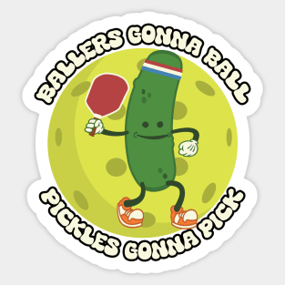 Pickles Gonna Ball Sticker